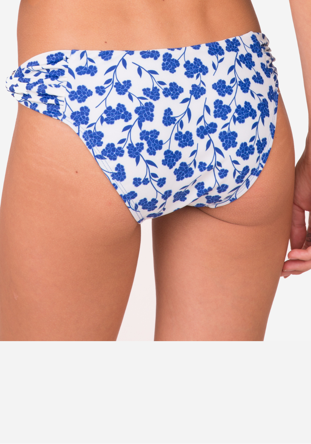 Blue floral bikini bottoms shop