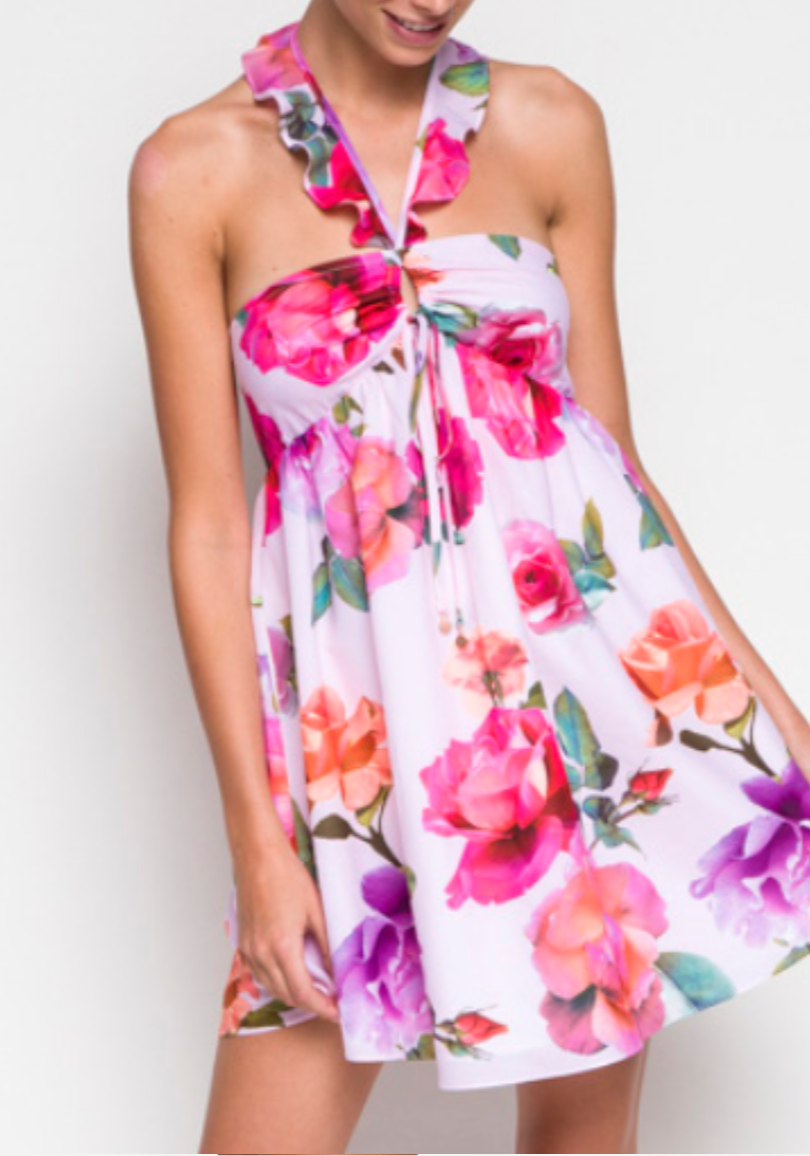 Halter Beach Coverup Dress
