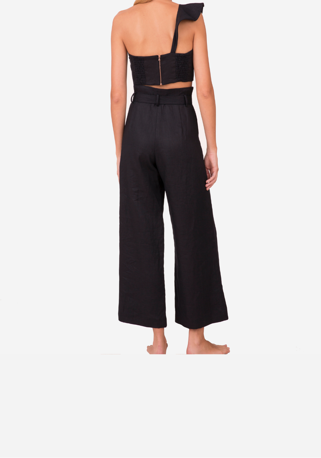 Belted Linen Pants