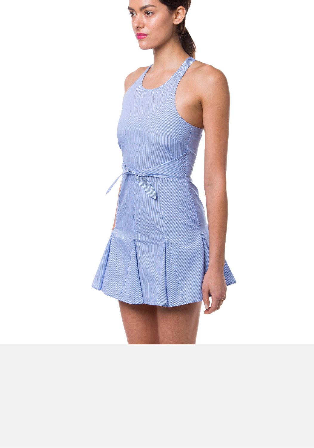 Pin Stripe fit & flare dress