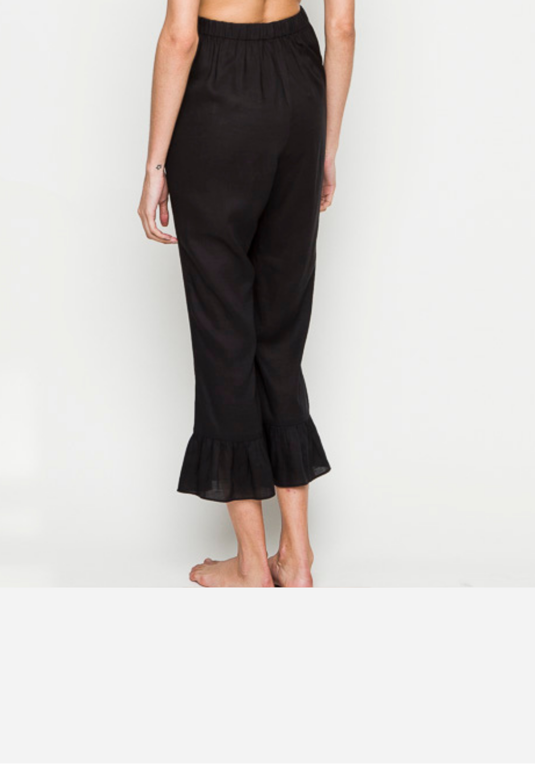 Ruffle Beach linen pants